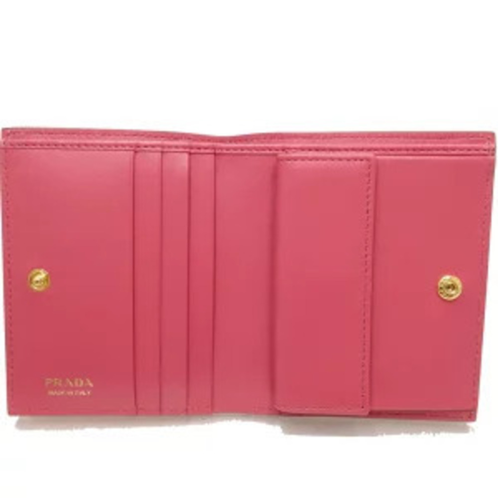 Prada compact bi fold wallet CAMMEO beige - Picture 6 of 8